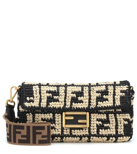 fendi baguette raffia|Fendi bag.